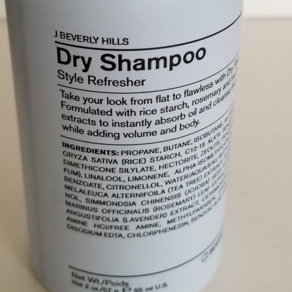 J Beverly Hills Dry Shampoo Style Refresher 2 oz Travel Size - Picture 3 of 3